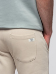 Men's sweatpants with unlined leg - light beige V1 OM-PABS-0206
