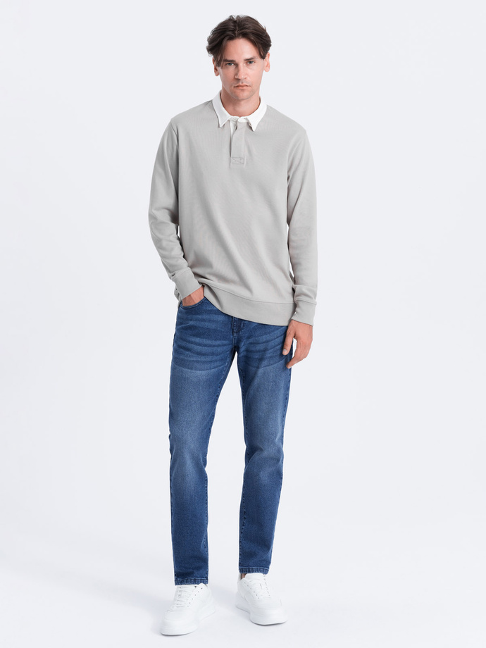 Men's denim pants SLIM FIT - blue V3 OM-PADP-0110