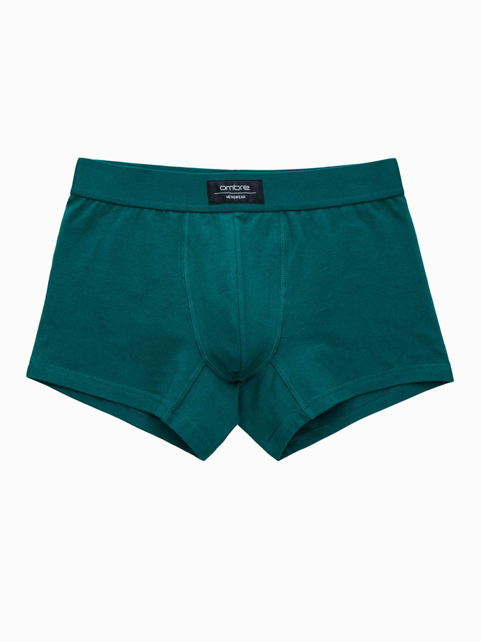 Jednokolorowe dopasowane bokserki męskie BASIC z elastanem – 3 pak mix OM-UNBB-0106