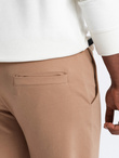 Men's sweatpants with logo - brown V3 OM-PASK-0167