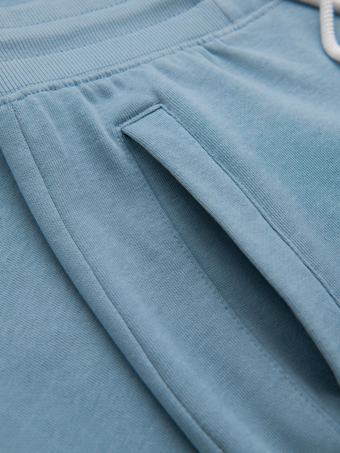 Men's sweatpants with unlined leg - light blue V7 OM-PABS-0206