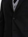 Men's classic jacket with pillowcase pocket - black V4 OM-BLZB-0115