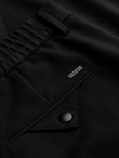 Men's chino pants with elastic waistband SLIM FIT - black V3 OM-PACP-0158