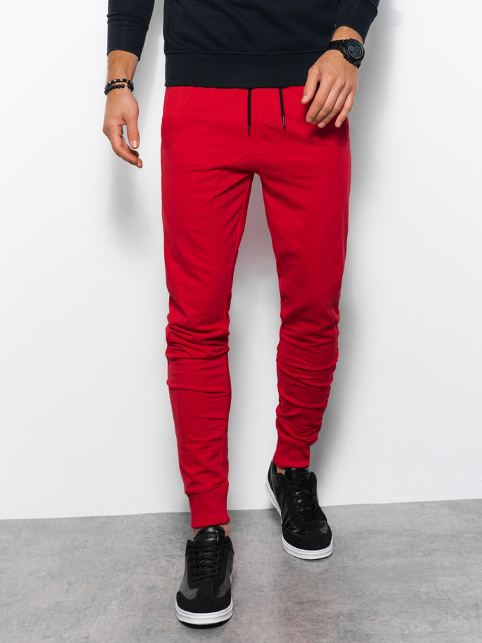 Men's sweatpants - red P952