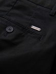 Jednolite męskie spodnie chinosy SLIM FIT – czarne V5 OM-PACP-0183