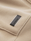 Rozpinana męska bluza dresowa BASIC – beżowa V6 OM-SSBZ-0160