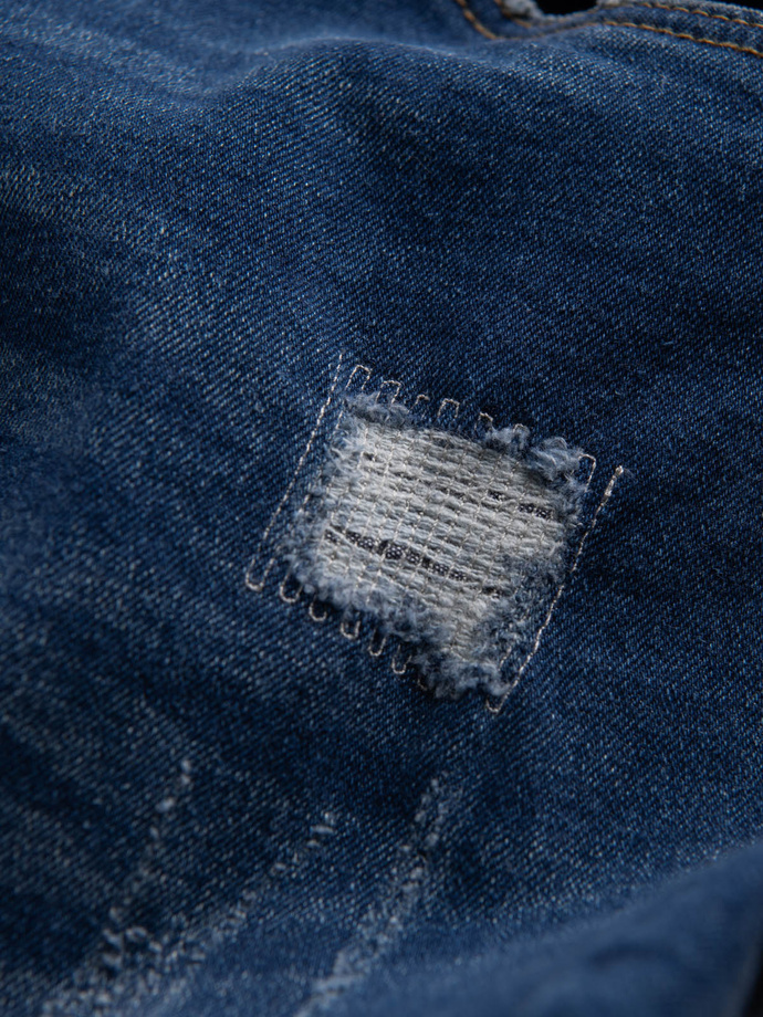 Spodnie męskie jeansowe SKINNY FIT - niebieskie P1060