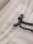 Men's structured knit sweatpants - light beige V1 OM-PASK-0211