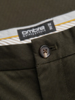 Men's REGULAR FIT chino pants with fine texture - dark green V4 OM-PACP-0184