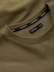 Męska nierozpinana dresowa bluza BASIC – oliwkowa V2 OM-SSBN-0159