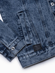 Men's denim katana jacket - denim V4 OM-JADJ-0123