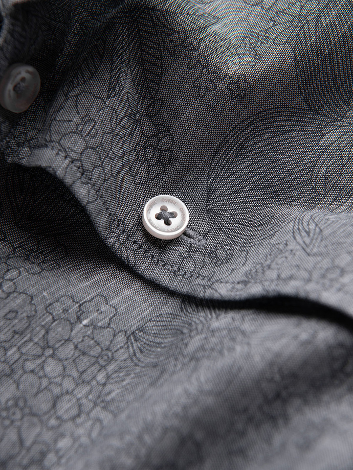 Classic men's flannel cotton plaid shirt - gray V3 OM-SHCS-0157