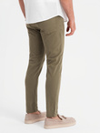 Men's tailored chino pants - olive V3 OM-PACP-0151
