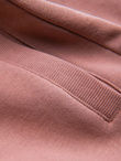 Men's pre-knee BASIC sweat shorts - dark pink V4 OM-SRBS-0149
