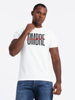 Men's cotton t-shirt with double logo - white V1 OM-TSPT-0210
