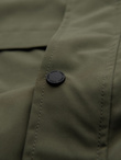 Men's functional transitional jacket with hood - olive V2 OM-JANP-0225