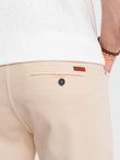 Men's denim classic shorts with rolled up leg - cream V2 OM-SRDS-0162