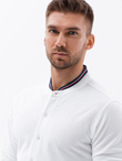 Men's long sleeve knit shirt - white V1 K542