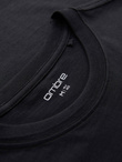 Men's knitted t-shirt with printed REGULAR cut - black V2 OM-TSPT-0231