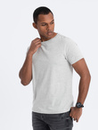 Classic BASIC men's cotton T-shirt - grey V3 OM-TSBS-0146