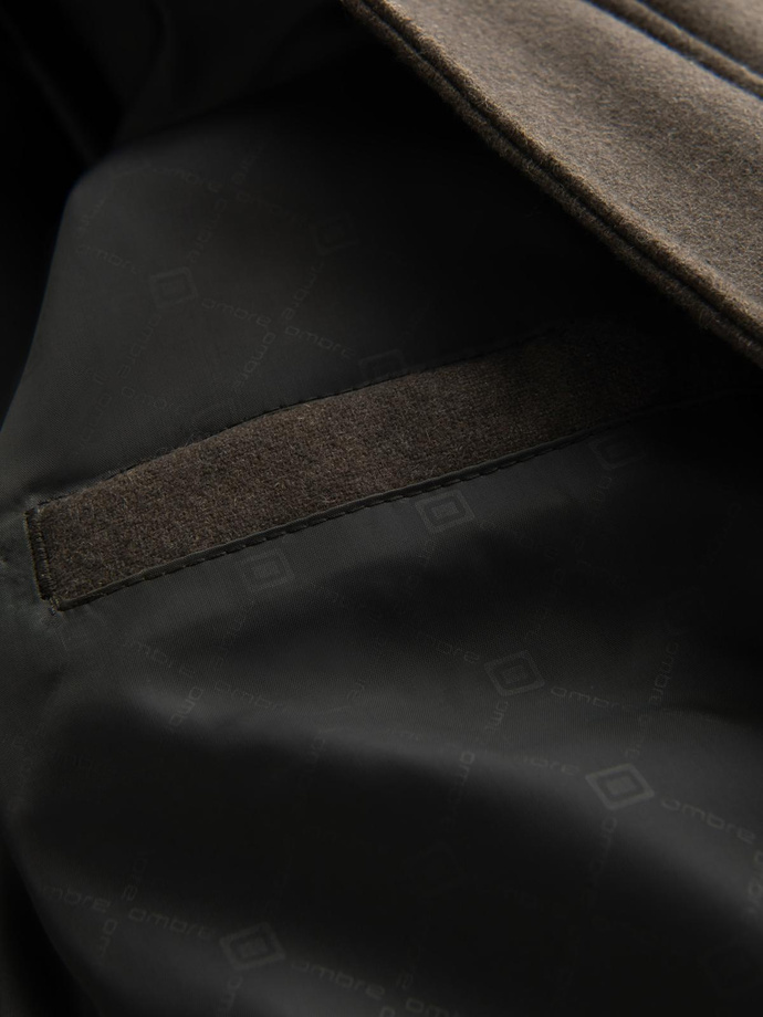 Men's lightweight jacket with hood and mesh lining - olive V4 OM-JAHP-0203