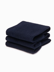 Men's foot socks 3-pack - navy blue V1 OM-SOSS-0102