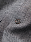 Men's REGULAR cut jacket with linen - graphite V5 OM-BLZB-0128