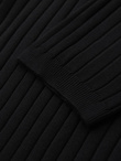 Męska koszulka polo z wiskozą SLIM FIT w pionowy prążek – czarna V1 OM-POSS-0143