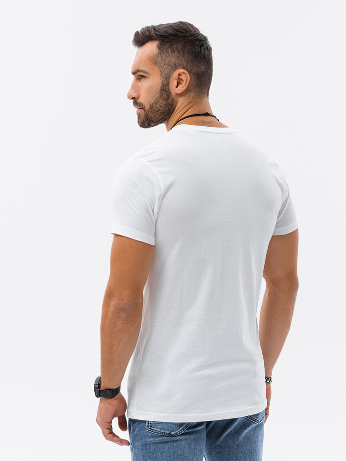 Men's plain t-shirt - white S1224