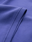 BASIC men's single color pique knit polo shirt - purple V12 OM-POBS-0100