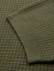 Structured knitted shirt for men - olive V1 OM-TSCT-0253