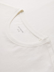Men's SLIM FIT T-shirt with round neckline and logo - white V1 OM-TSCT-0220