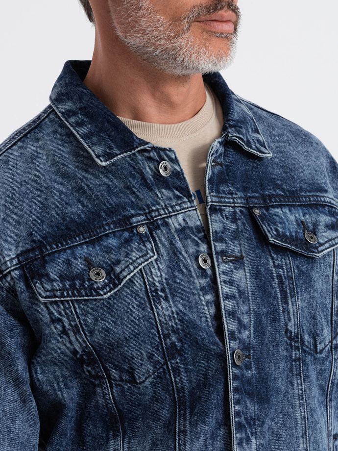Men's denim katana jacket - denim V4 OM-JADJ-0123