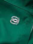 Men's two-tone ribbed swim shorts - dark green V3 OM-SRBS-0141