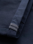 Men's classic chino shorts with rolled up leg - navy blue V10 OM-SRCS-0197