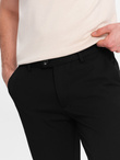 Men's smart chino pants SLIM FIT - black V4 OM-PACP-0191