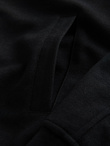 Men's quilted jacket with high zipped hood - black V1 OM-JAHP-0238