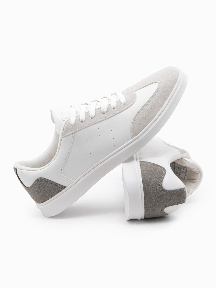 Casual men's sneaker shoes OLDSCHOOL - white V3 OM-FOCS-0104