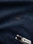 Men's lightweight sports jacket with fleece lining - navy blue V2 OM-JANP-0136