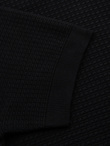 Men's structured knitted t-shirt - black V3 OM-TSCT-0253