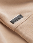 BASIC men's non-stretch cotton sweatshirt - beige V6 OM-SSBN-0159