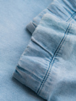 Men's JOGGERS denim pants with wash effect - light blue V1 OM-PADJ-0267