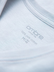 BASIC men's classic cotton tee-shirt with a crew neckline - light grey V23 OM-TSBS-0237