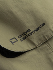 Men's JOGGER pants with zippered cargo pockets - light olive V1 OM-PAJO-0135