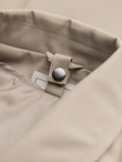 Men's insulated coat with hood and concealed zipper - black V1 OM-COWC-0110