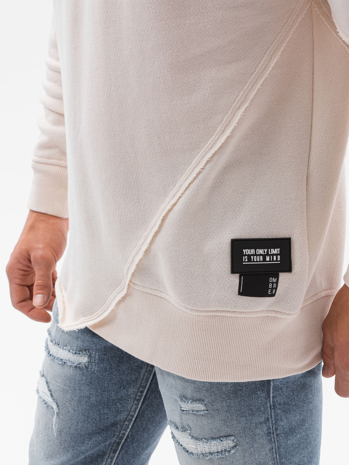 Men's hooded sweatshirt - white B1187