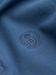 BASIC men's single color pique knit polo shirt - blue V16 OM-POBS-0100