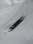 Men's quilted jacket with high zipped hood - black V1 OM-JAHP-0238