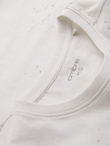 Męski t-shirt z nadrukiem i okrągłym dekoltem – biały V1 OM-TSFP-0187