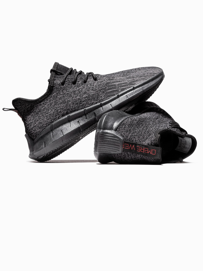 Men's casual sneakers T388 - black V4